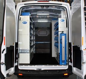 Racking in a 2014 Transit by Syncro System North America